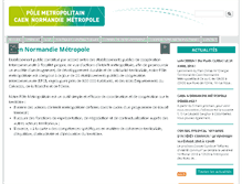 Tablet Screenshot of caen-metropole.fr